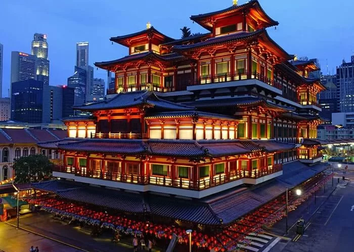 View Of Illuminated Buildings